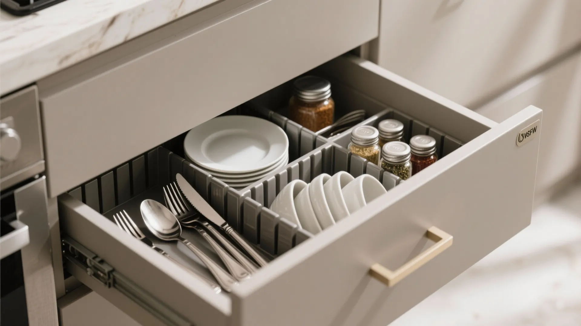 Minimalist kitchen storage for 2 BHKs