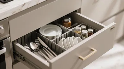 Smart Kitchen Drawer Organization with Modular Trays