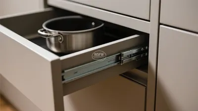 Smart Kitchen Drawer Storage with Soft-Close Mechanism