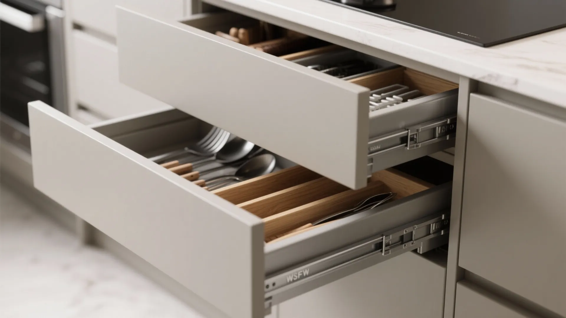 Minimalist kitchen storage that actually works
