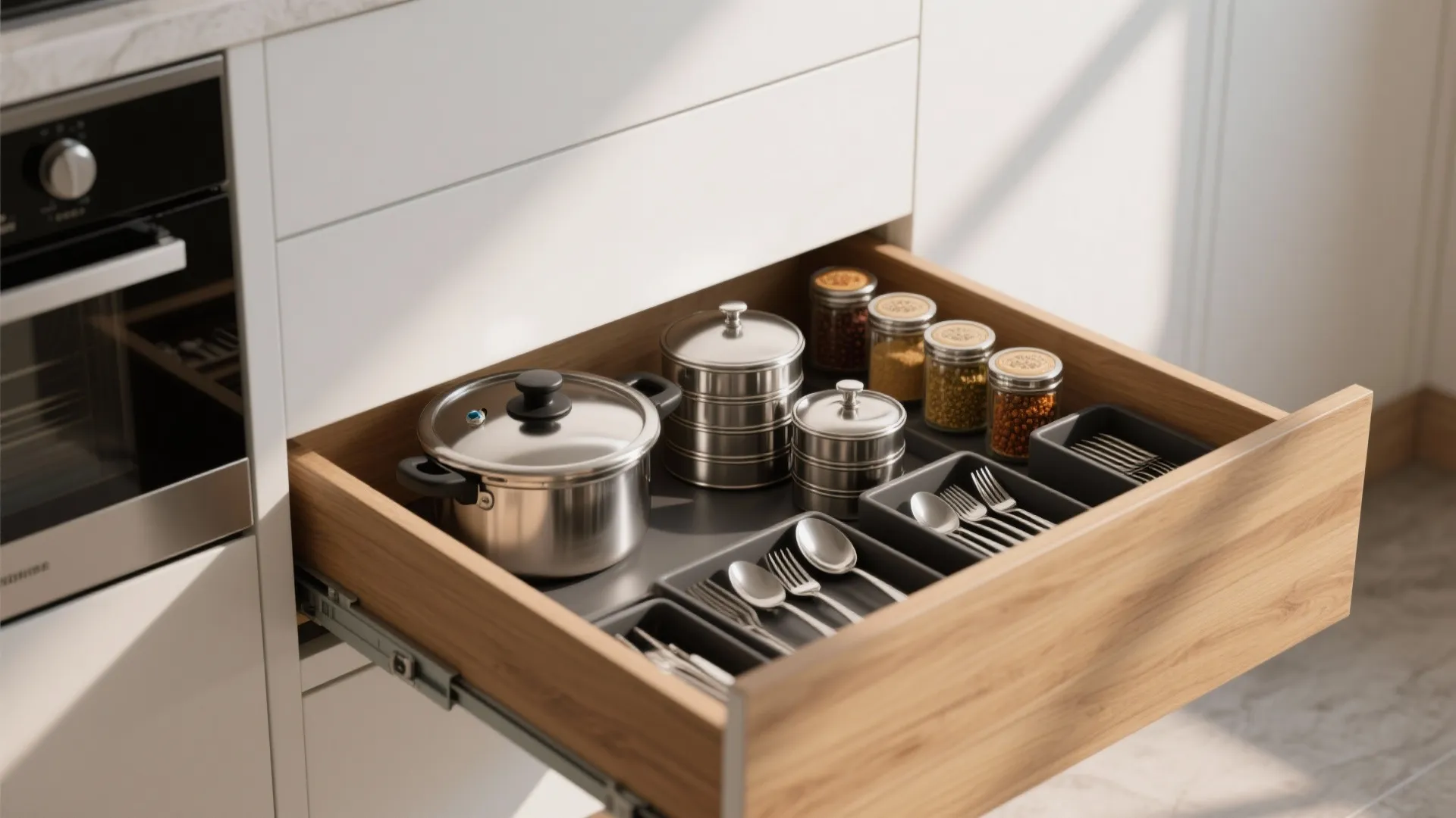 Minimalist kitchen storage that suits busy Indian homes