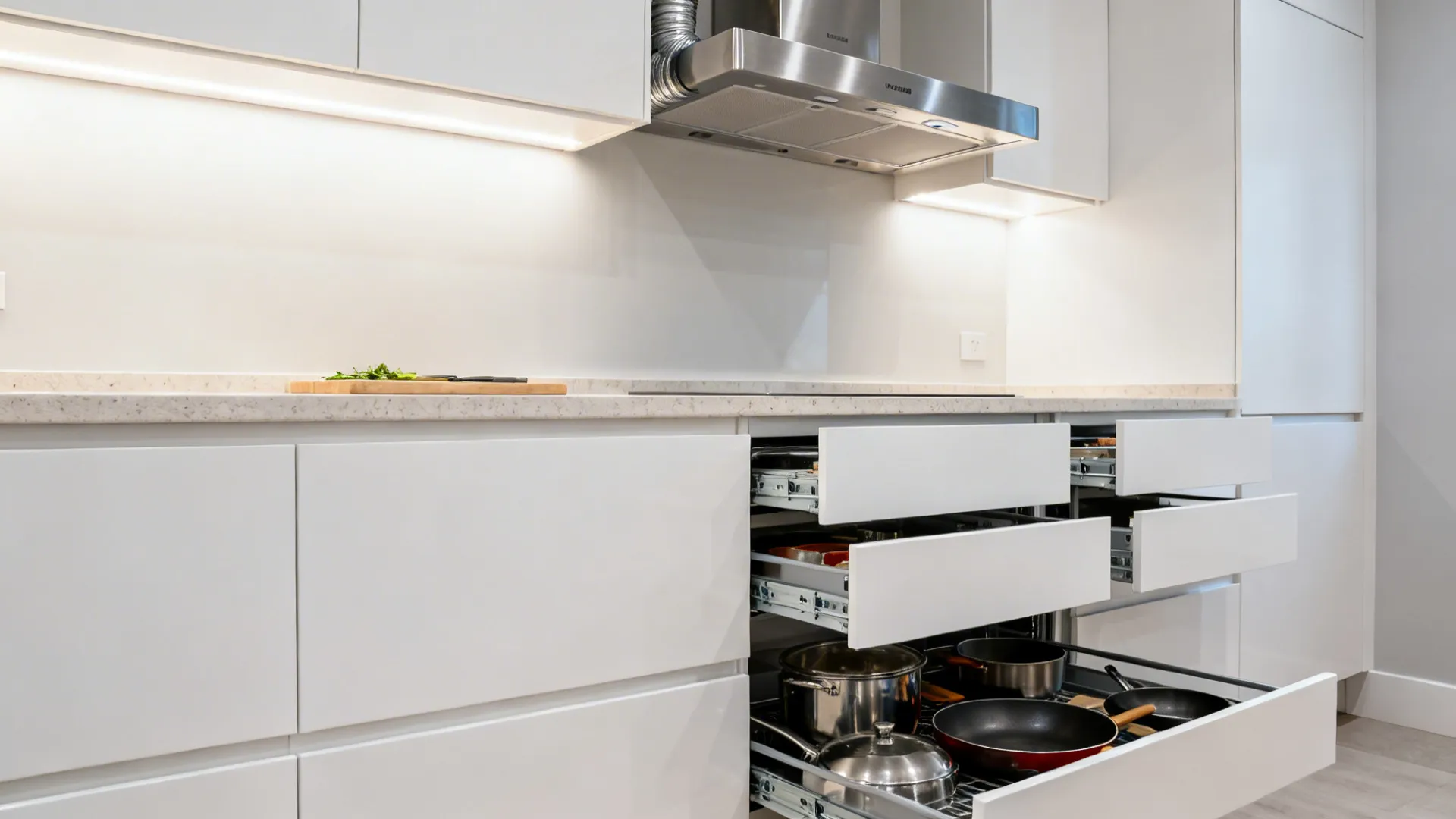 Spend where it counts: drawers, lighting, ventilation