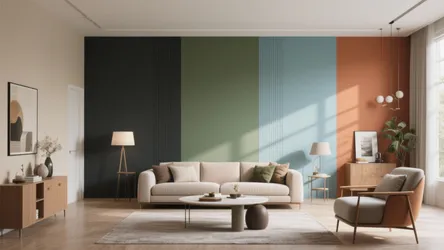 5 Drawing Room Wall Colour Designs