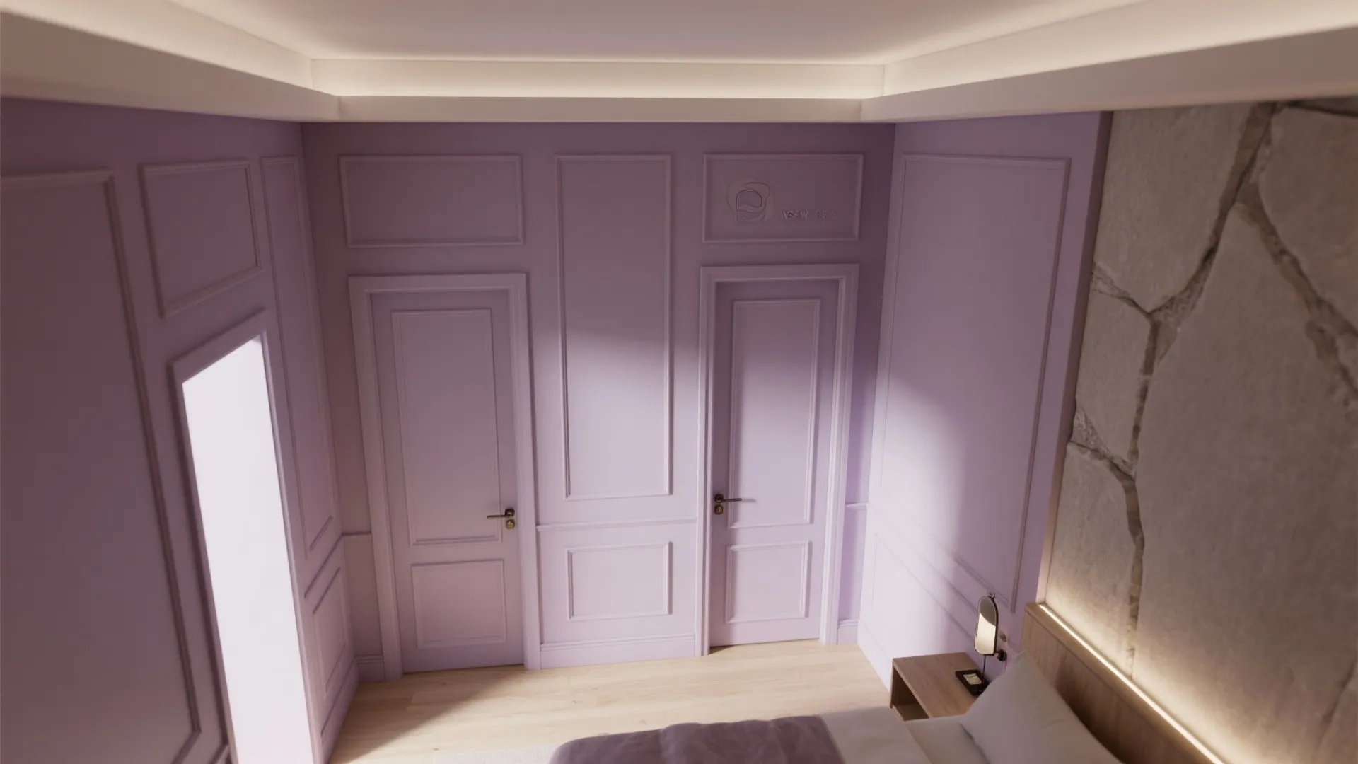 Colour Drenching with a Lightened Ceiling