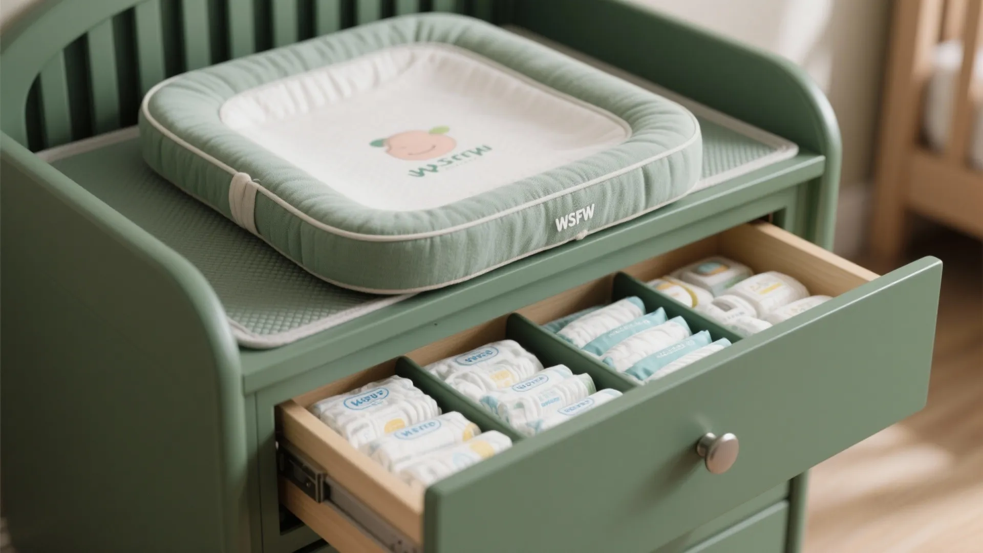 Crib + Dresser Changing Station Combo