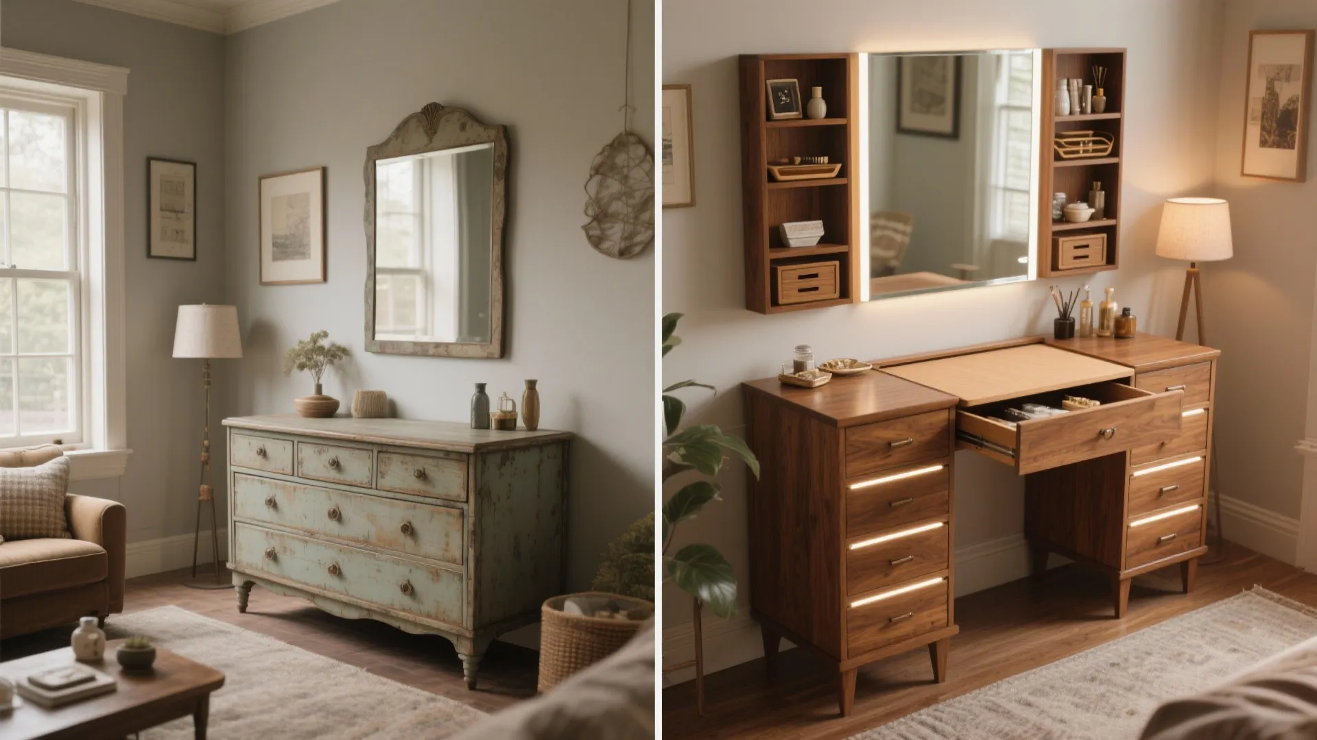 4. Convertible dresser-to-vanity