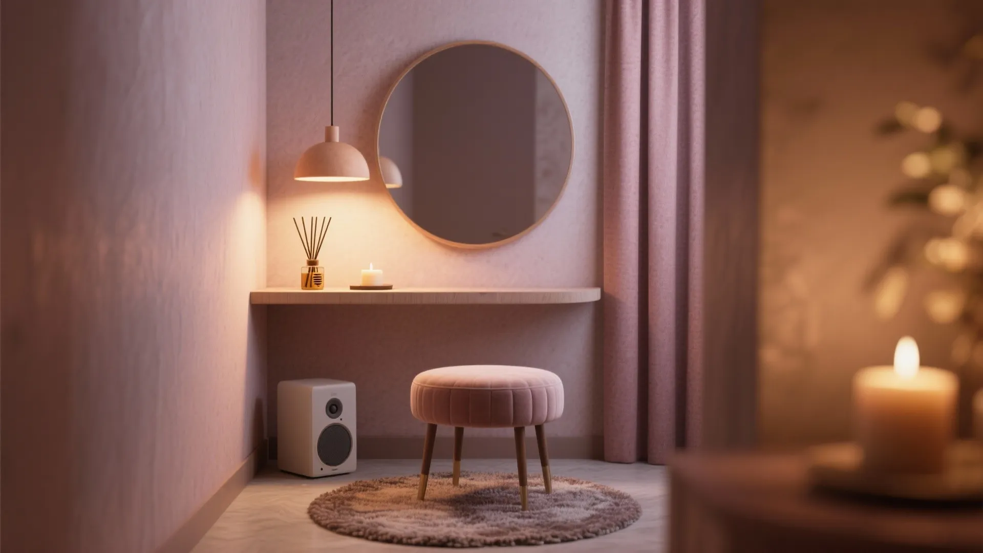 5. Personal scent, sound, and an intimate dressing nook