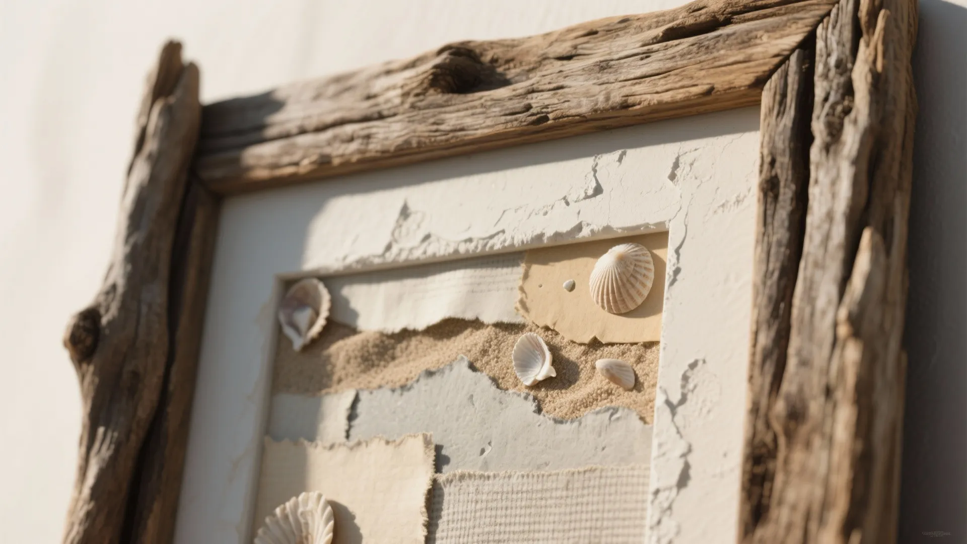 2. Driftwood Frames and Mixed Media