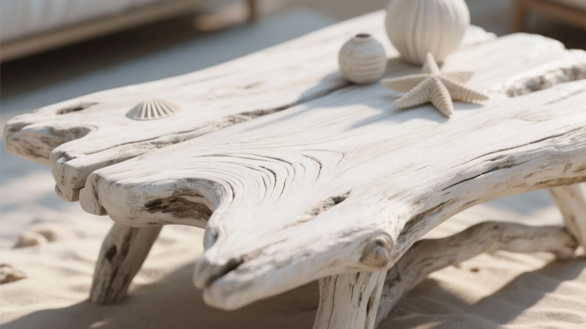 4. Whitewashed or Driftwood Furniture