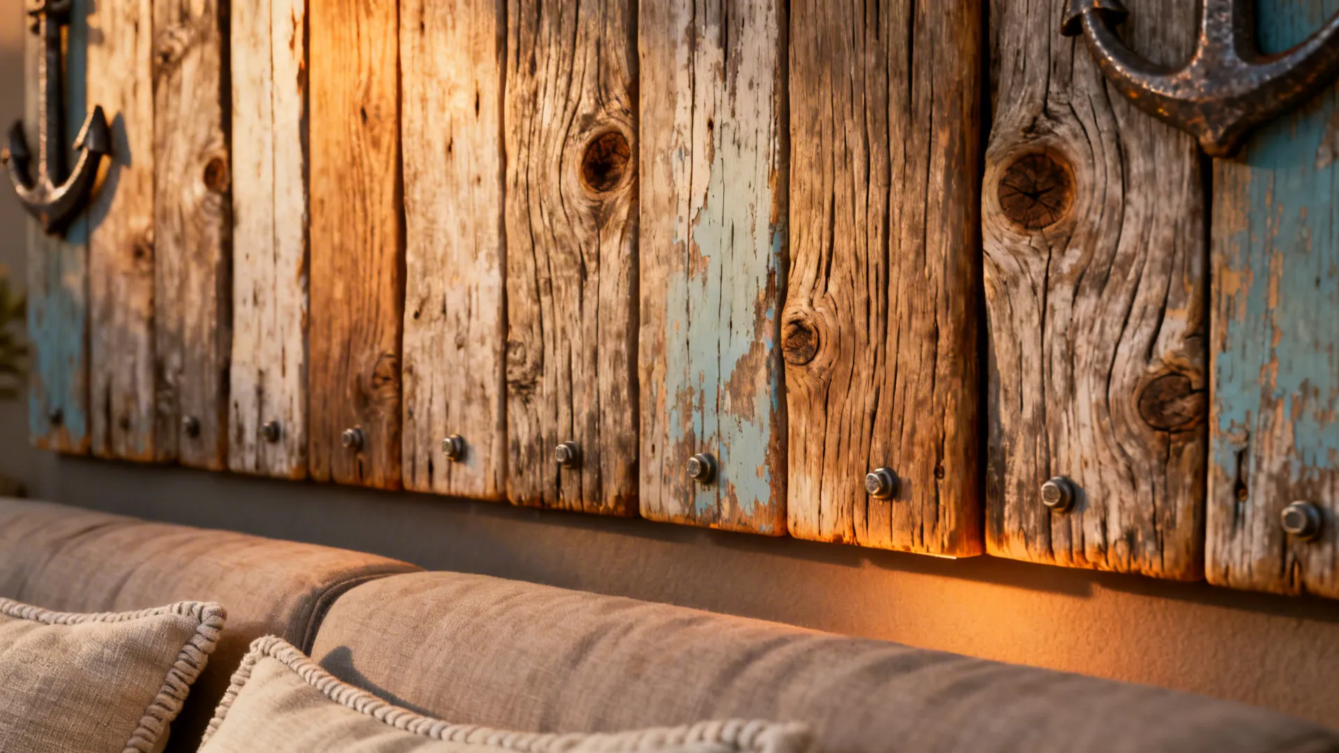 2. Driftwood and Natural Texture Panels