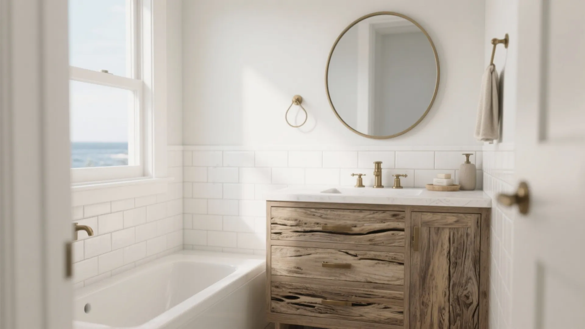 1. Driftwood and White: The Minimal Coastal Set