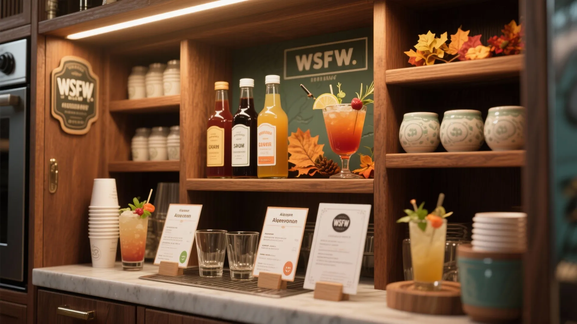 Idea 4: Cupboard-to-Cocktail (or Mocktail) Station