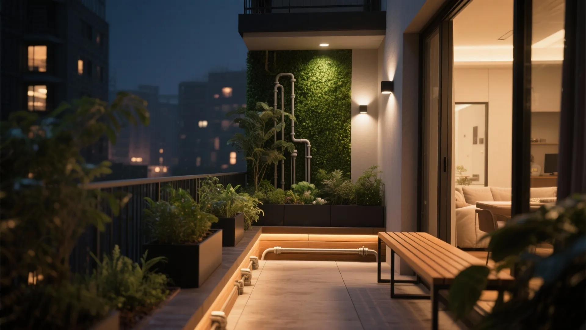 Smart Watering and Layered Night Lighting
