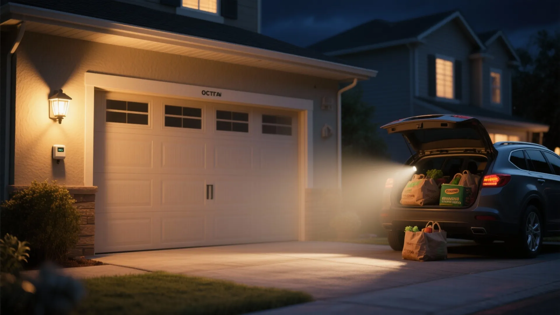 2. Flood-Style Wall Light for Driveways