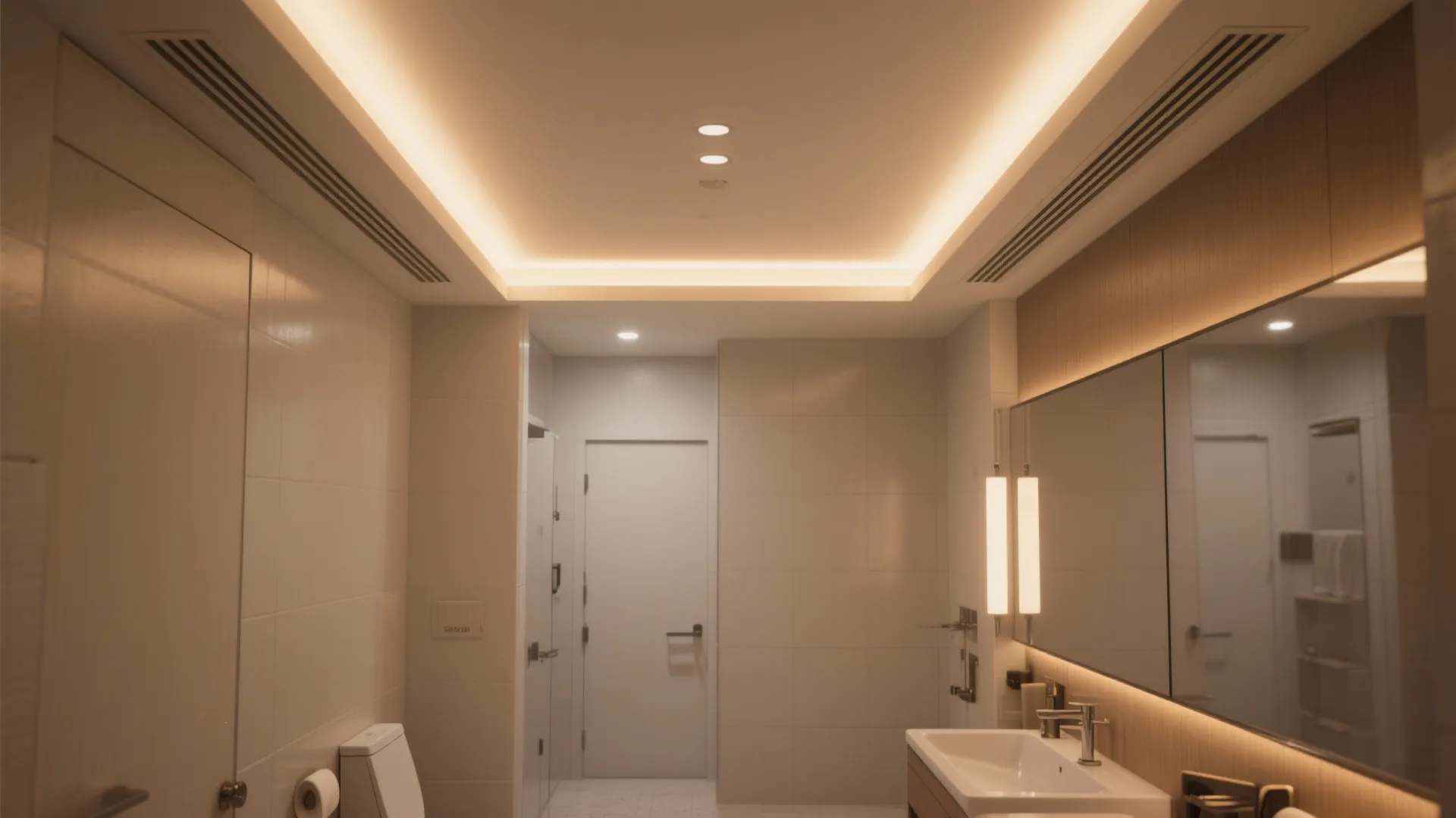 Clean Drop Ceiling with Hidden LED Coves