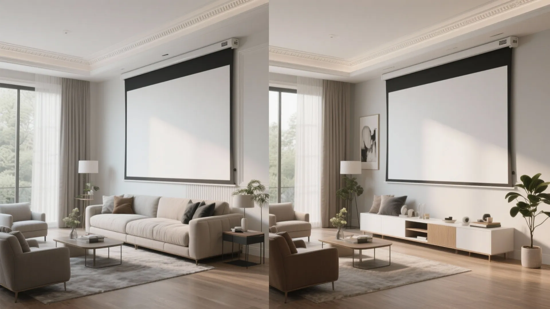 2. Discreet Drop-Down Screen