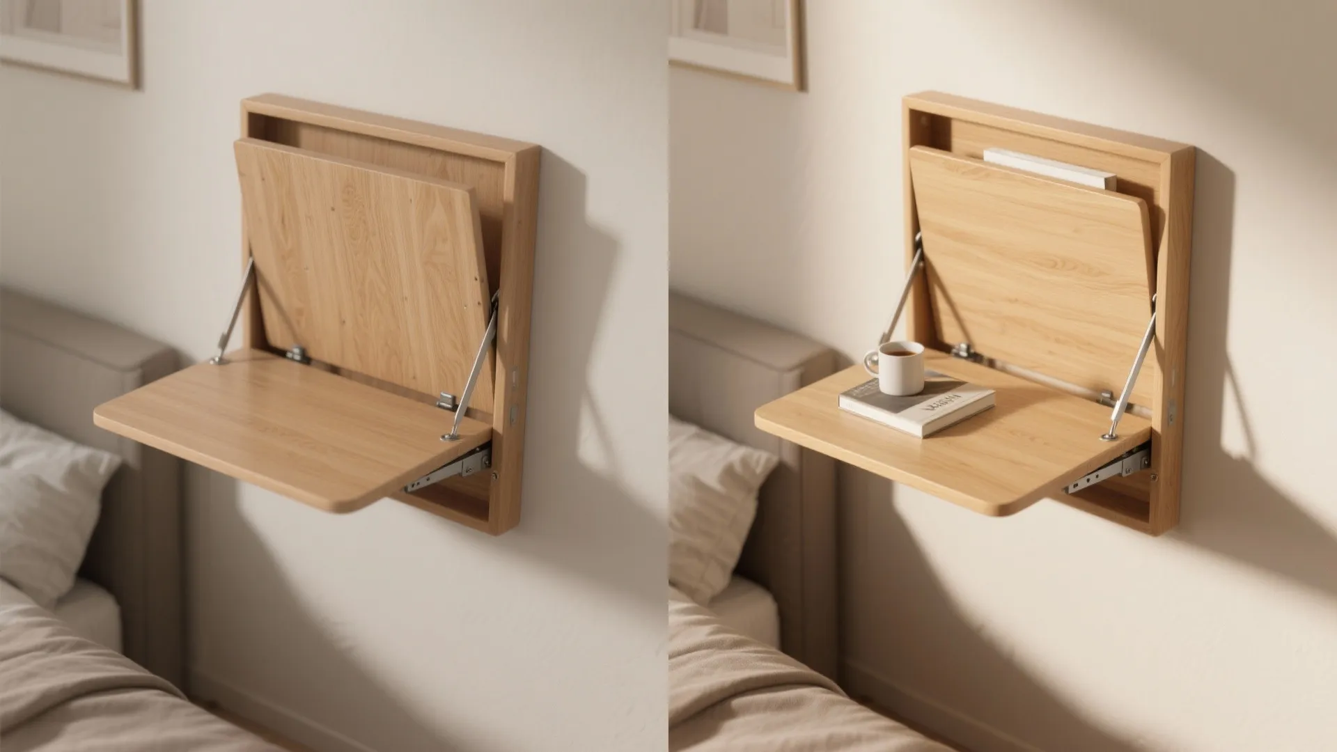 Fold-Down Nightstand (Drop-Leaf)
