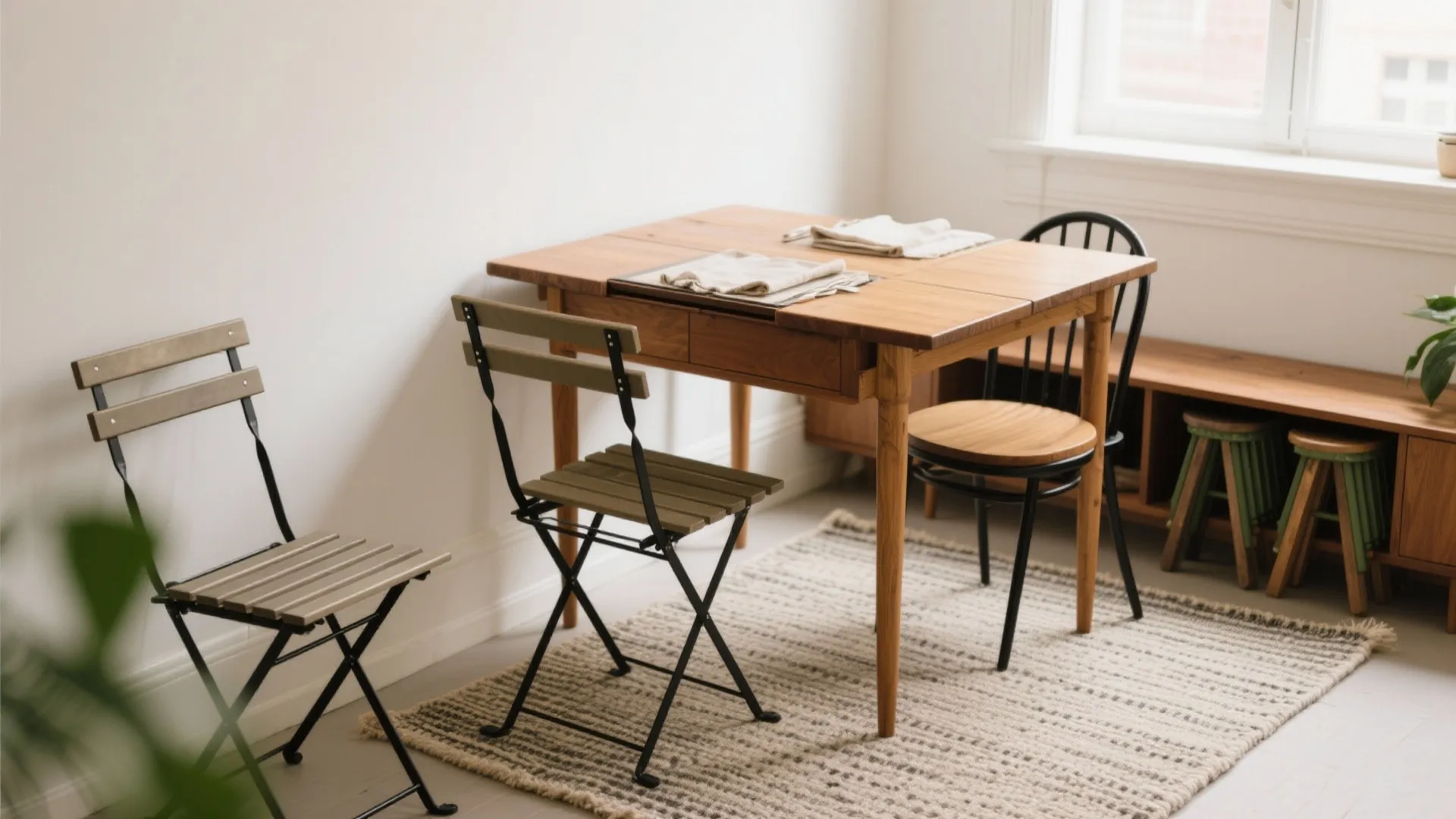 Foldable, Stackable, and Stashable Furniture