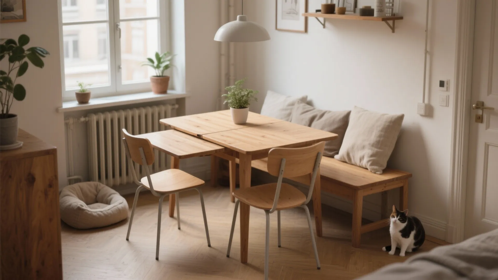 Drop Leaf Table Sets: 5 Small-Space Ideas: Smart, stylish drop leaf tables that make tiny dining areas feel generous
