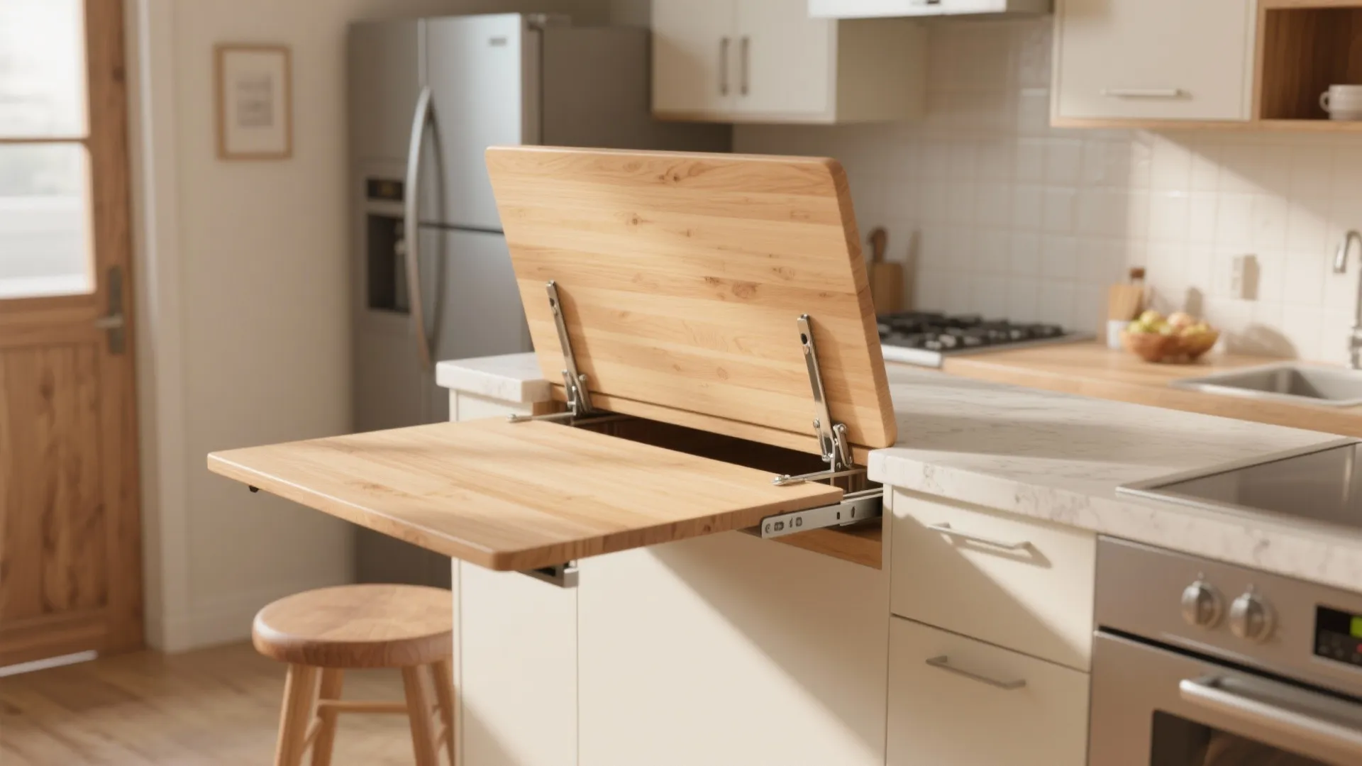 3. Drop-leaf counter extension