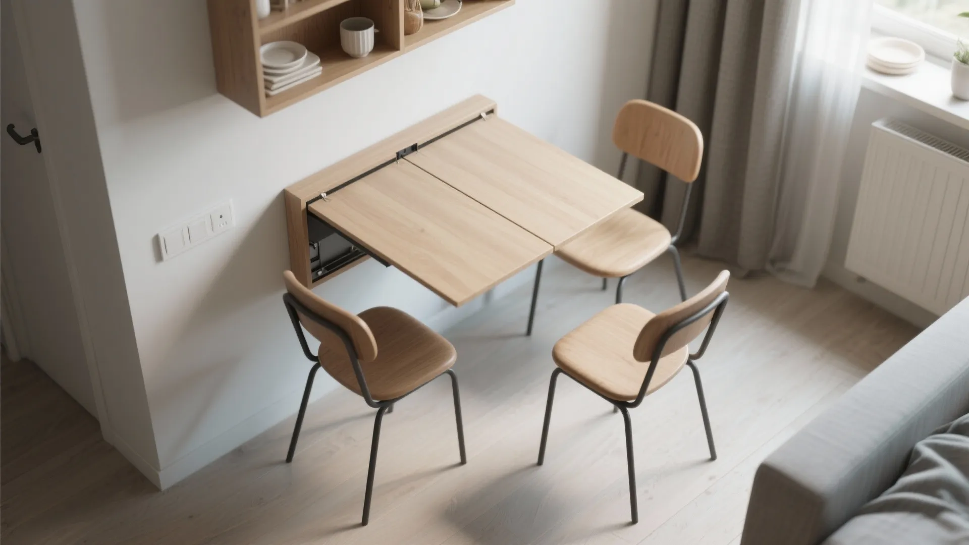 5. Wall-Mounted Drop Leaf