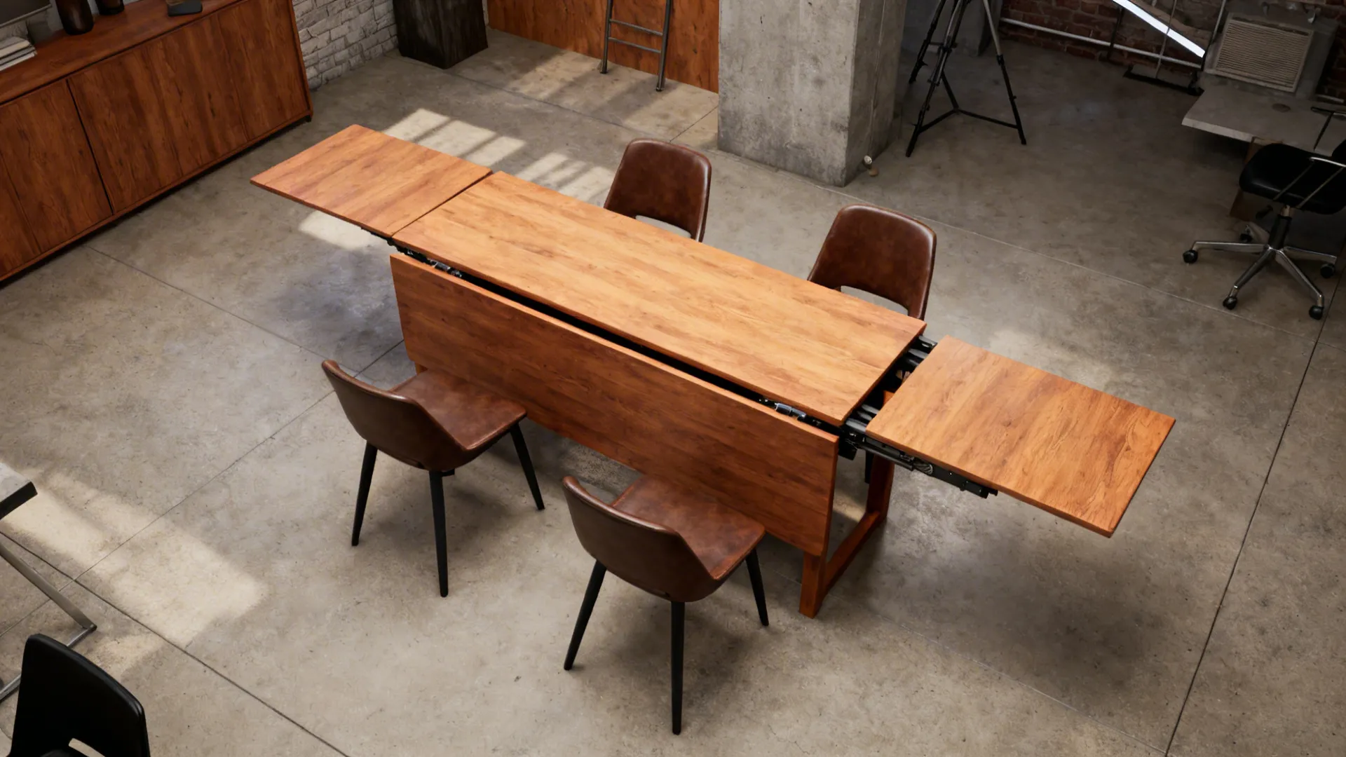 2. Drop-leaf or extendable compact table