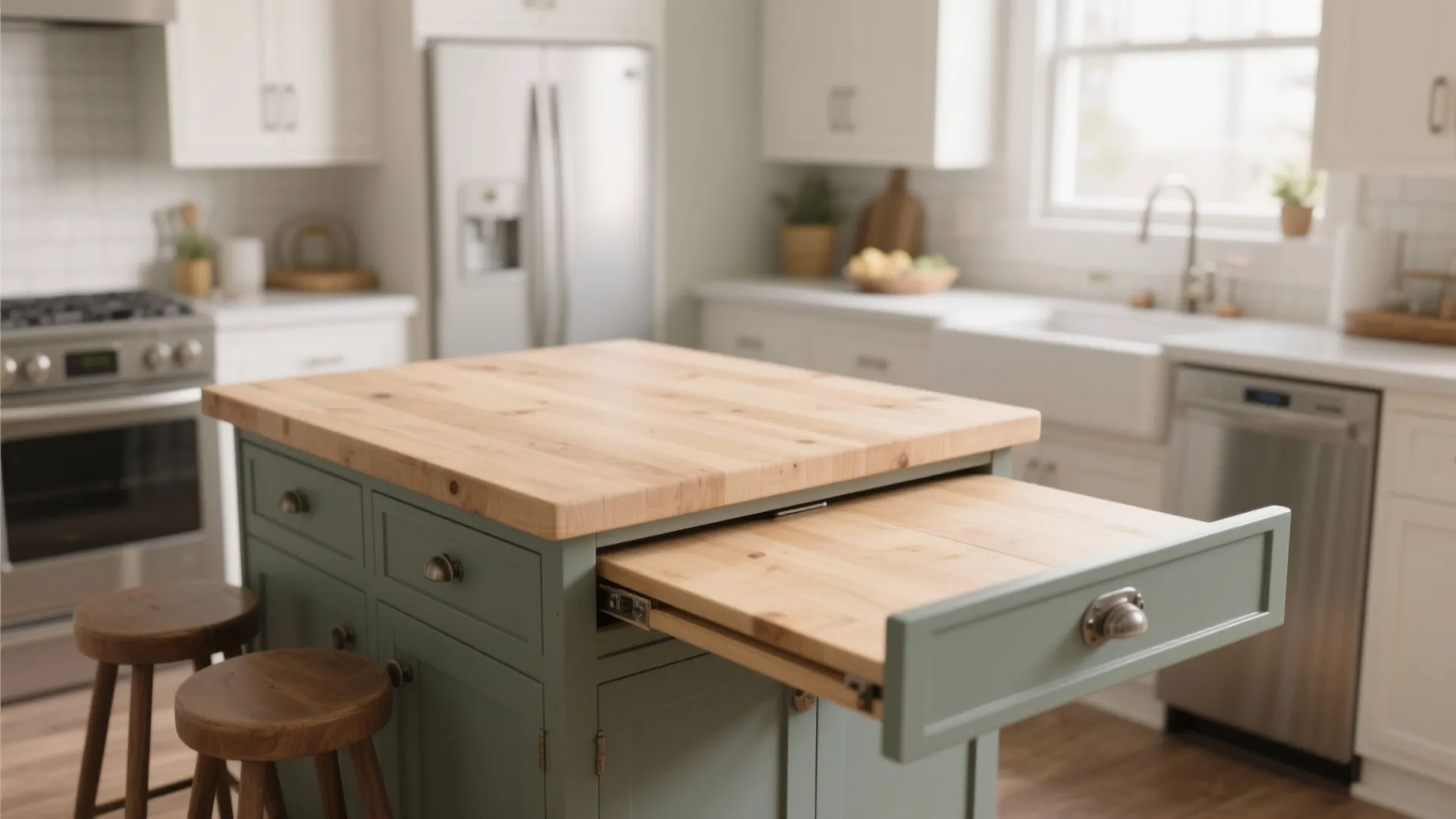 10. Drop-Leaf Side Extension