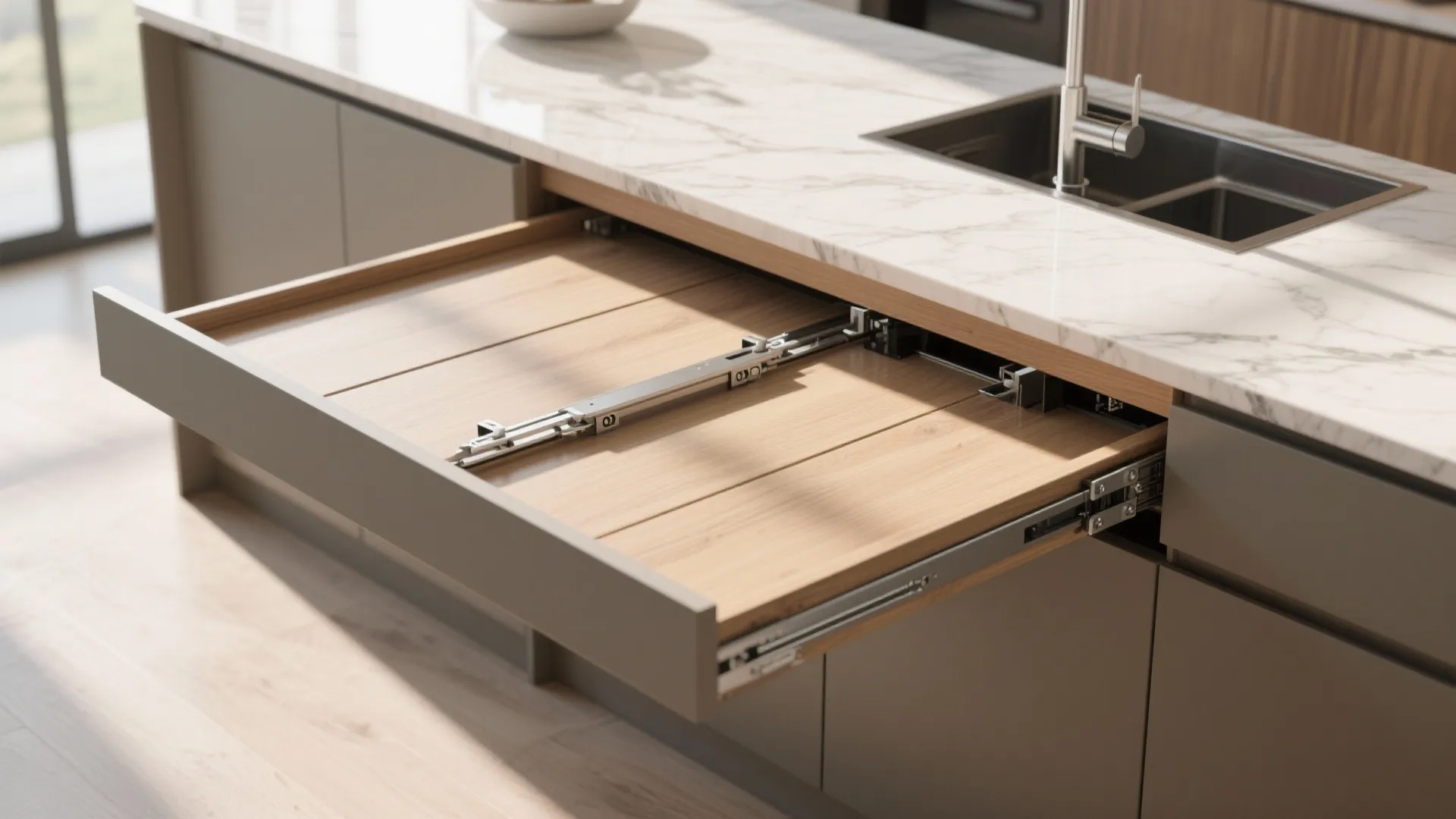 4. Drop-leaf or extendable island top