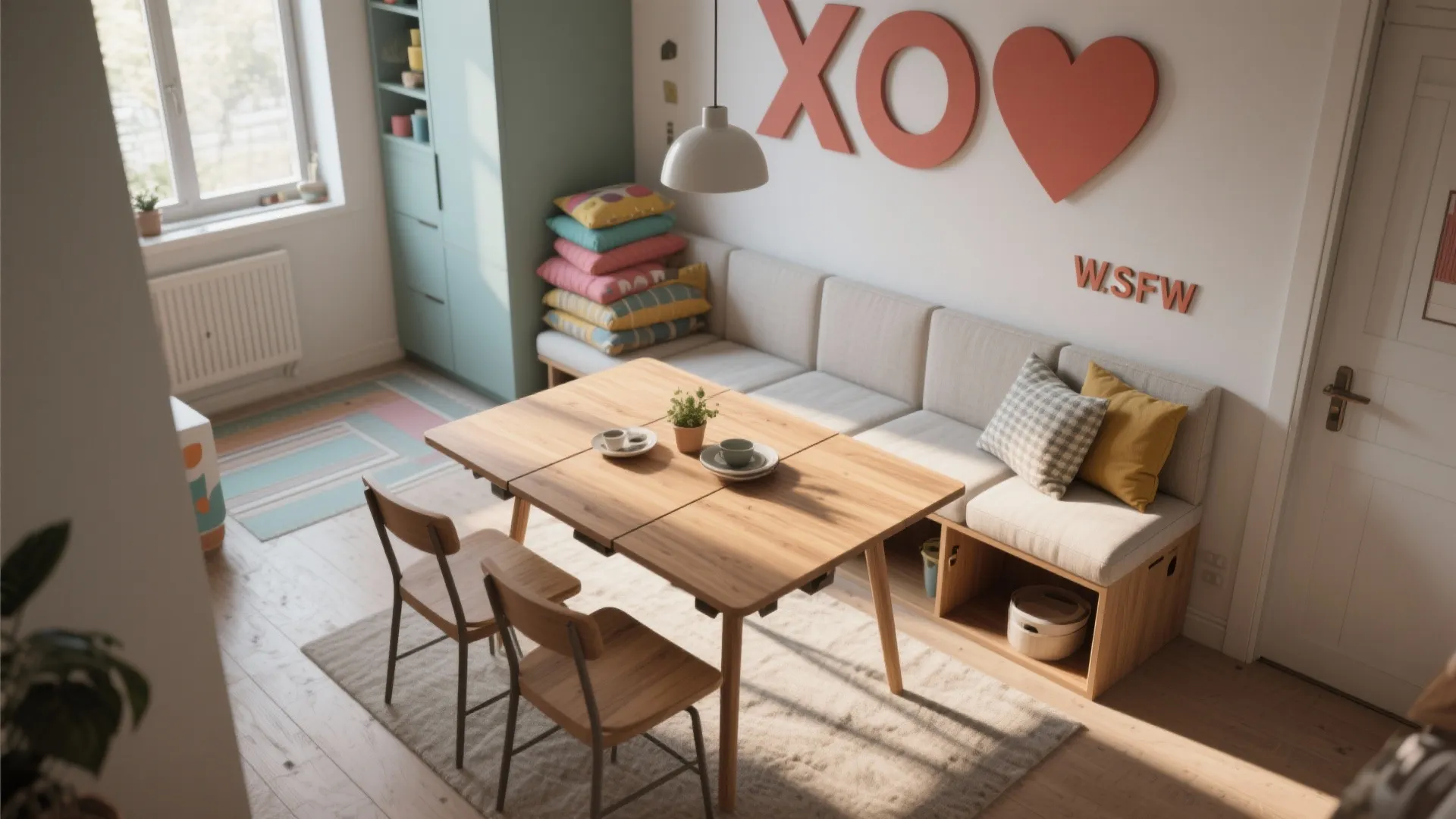 3. Convertible Furniture That Hugs the Plan