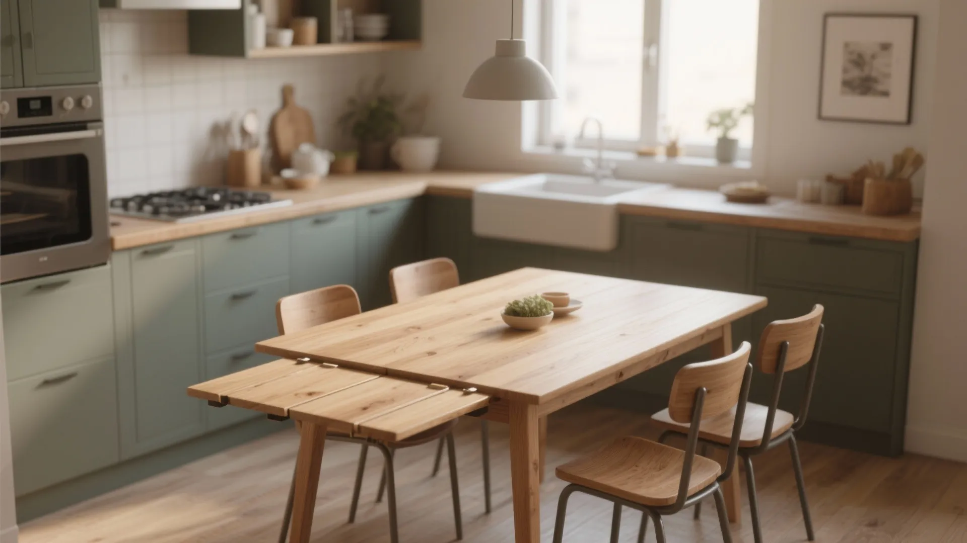 4. Extendable Drop-Leaf Table