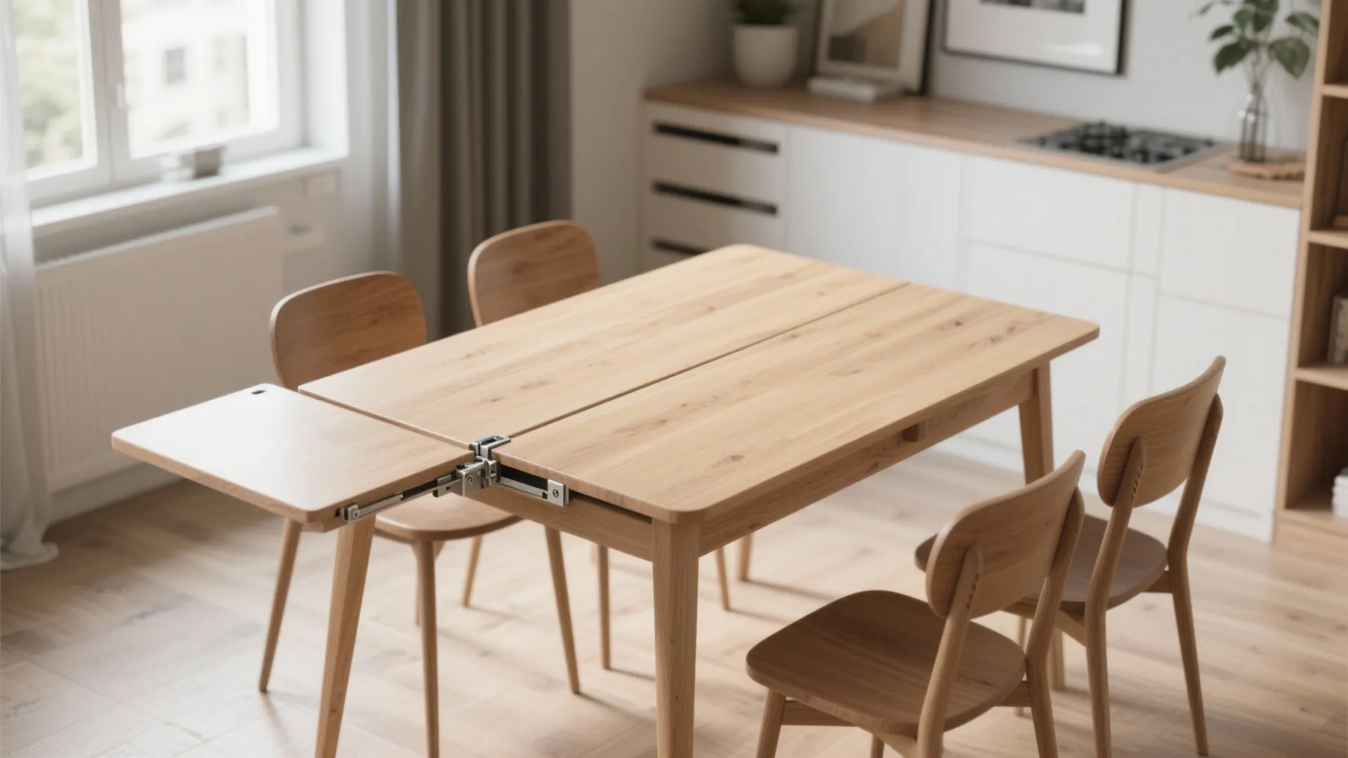 4. Extendable Drop-Leaf Table