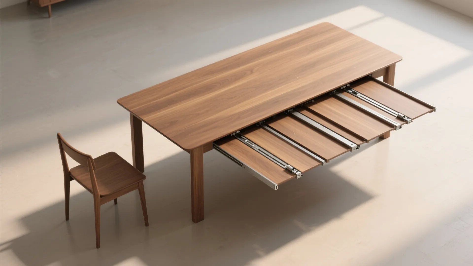 2. Drop-Leaf or Extendable Rectangular Table