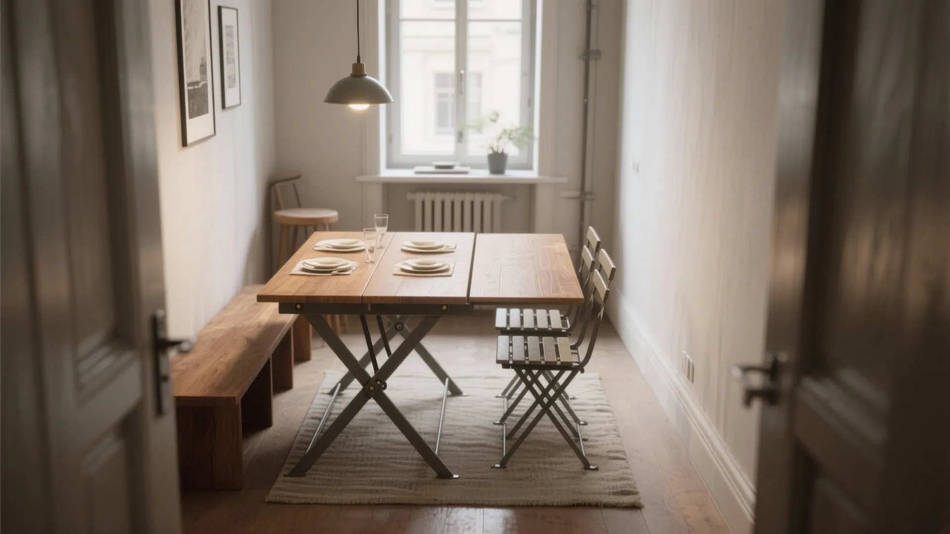 1. The folding drop-leaf that grows with guests