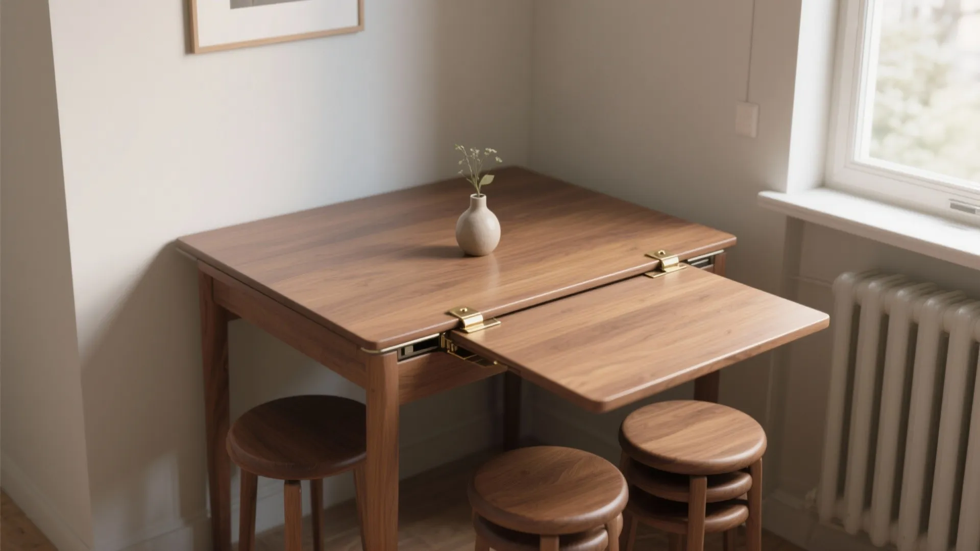 1. Drop-leaf tables: compact charm with instant flexibility
