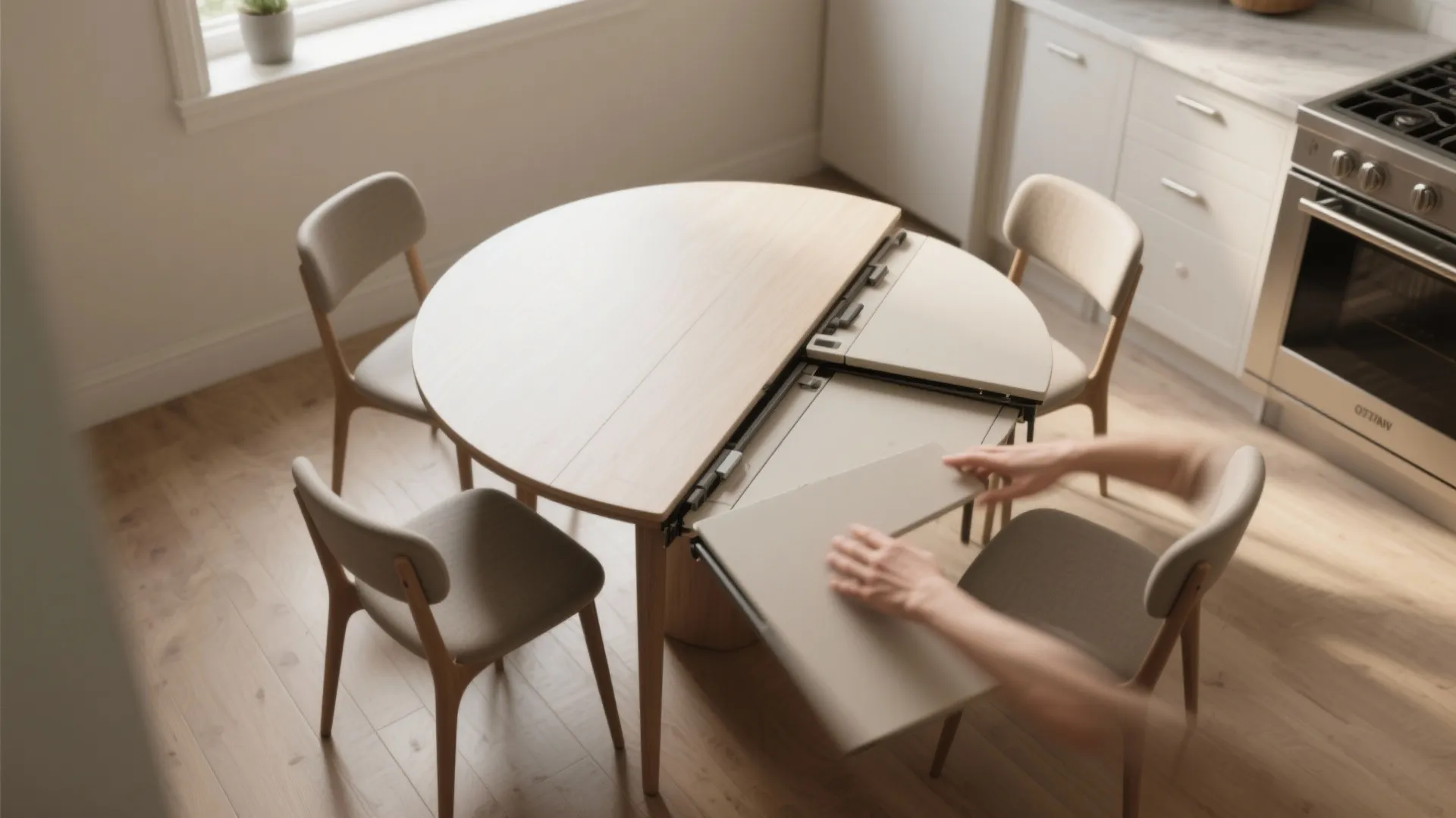 Tip 4: Opt for foldable or drop-leaf options for occasional guests