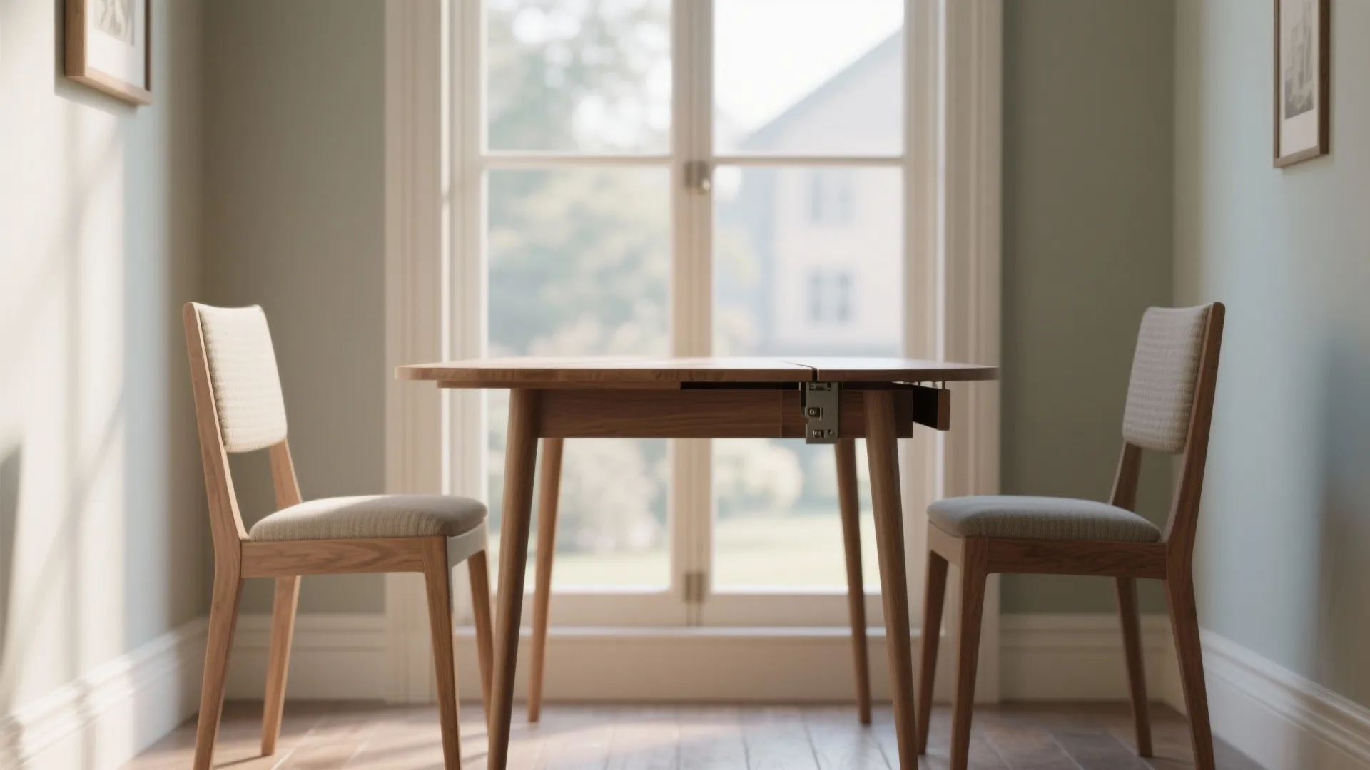 1. Drop-leaf by the window — seat two, enjoy the view