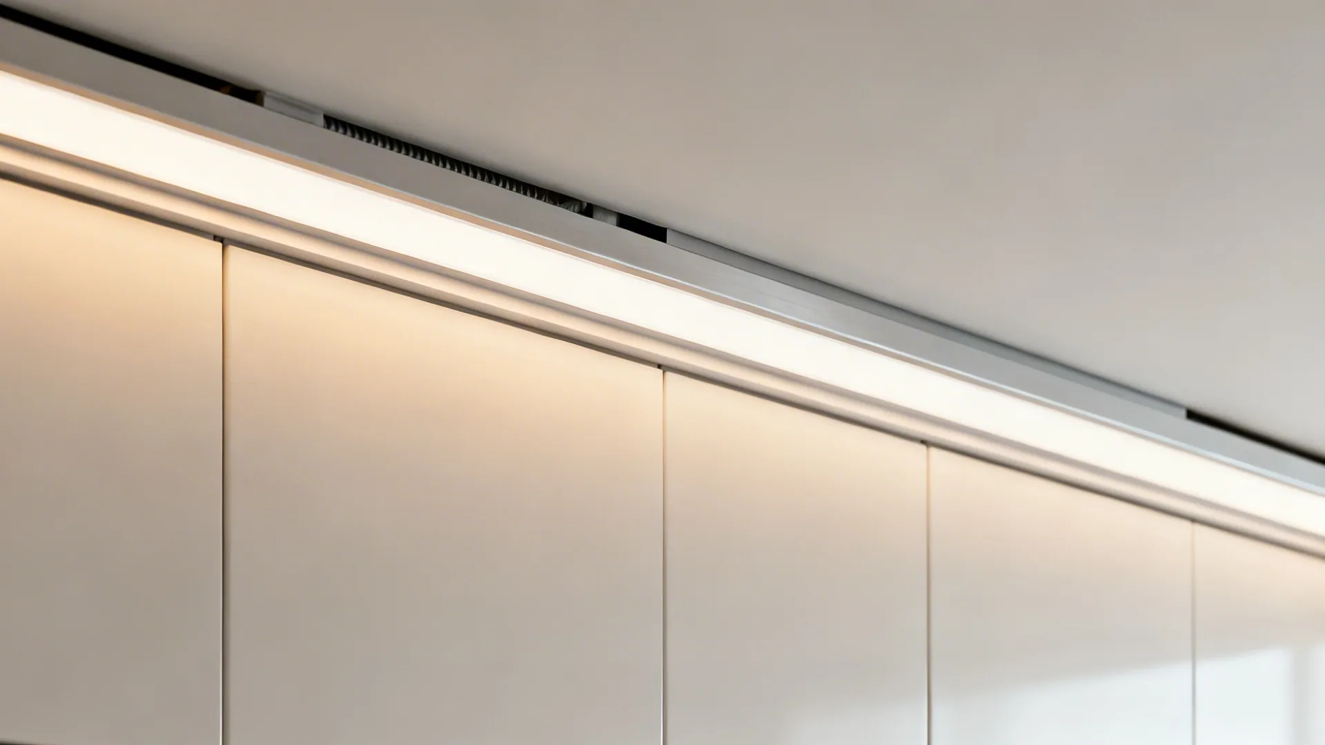 Shallow Drop with Hidden Duct and Linear Task Light