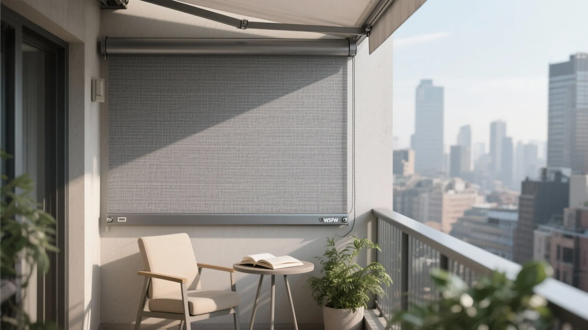 4) Vertical Drop Screens and Side Awnings (Privacy + Wind)