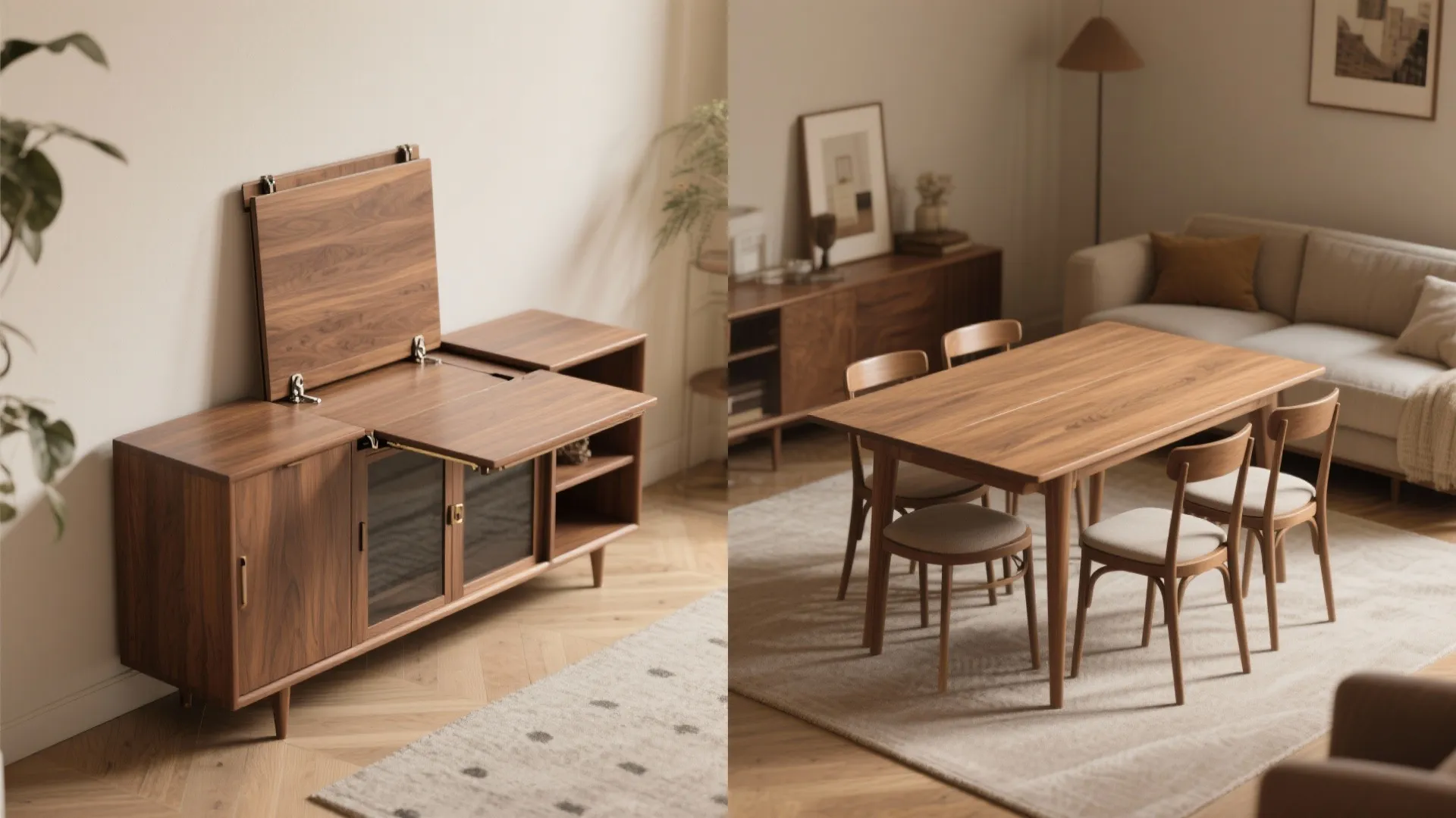 2. Drop-leaf and gateleg tables