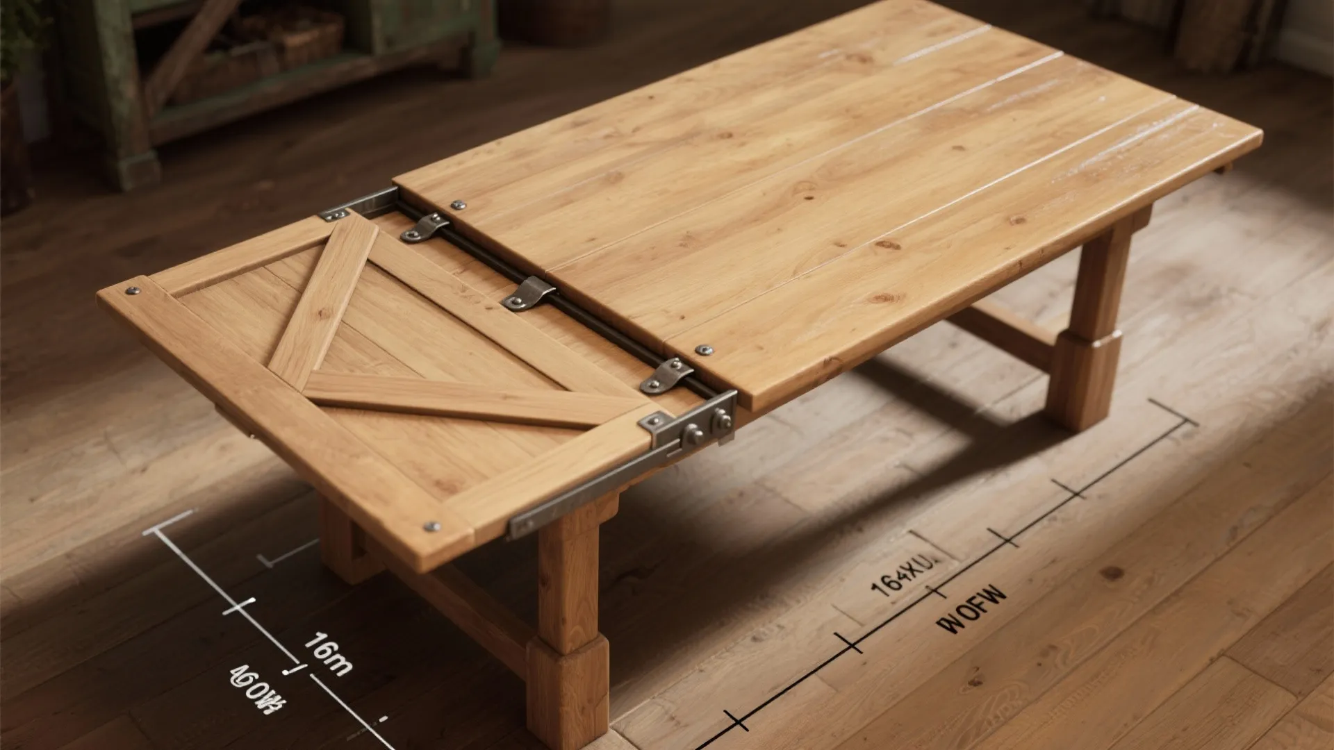3. Drop-Leaf Expandable Farm Table