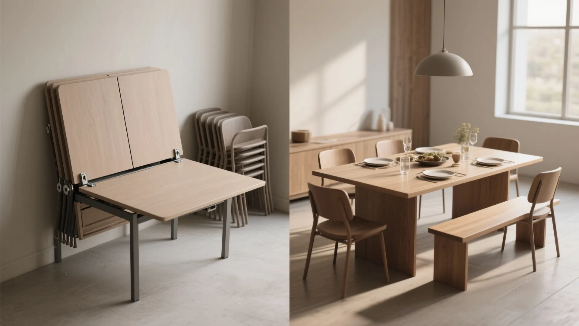 2. Drop-leaf and expandable tops for flexibility