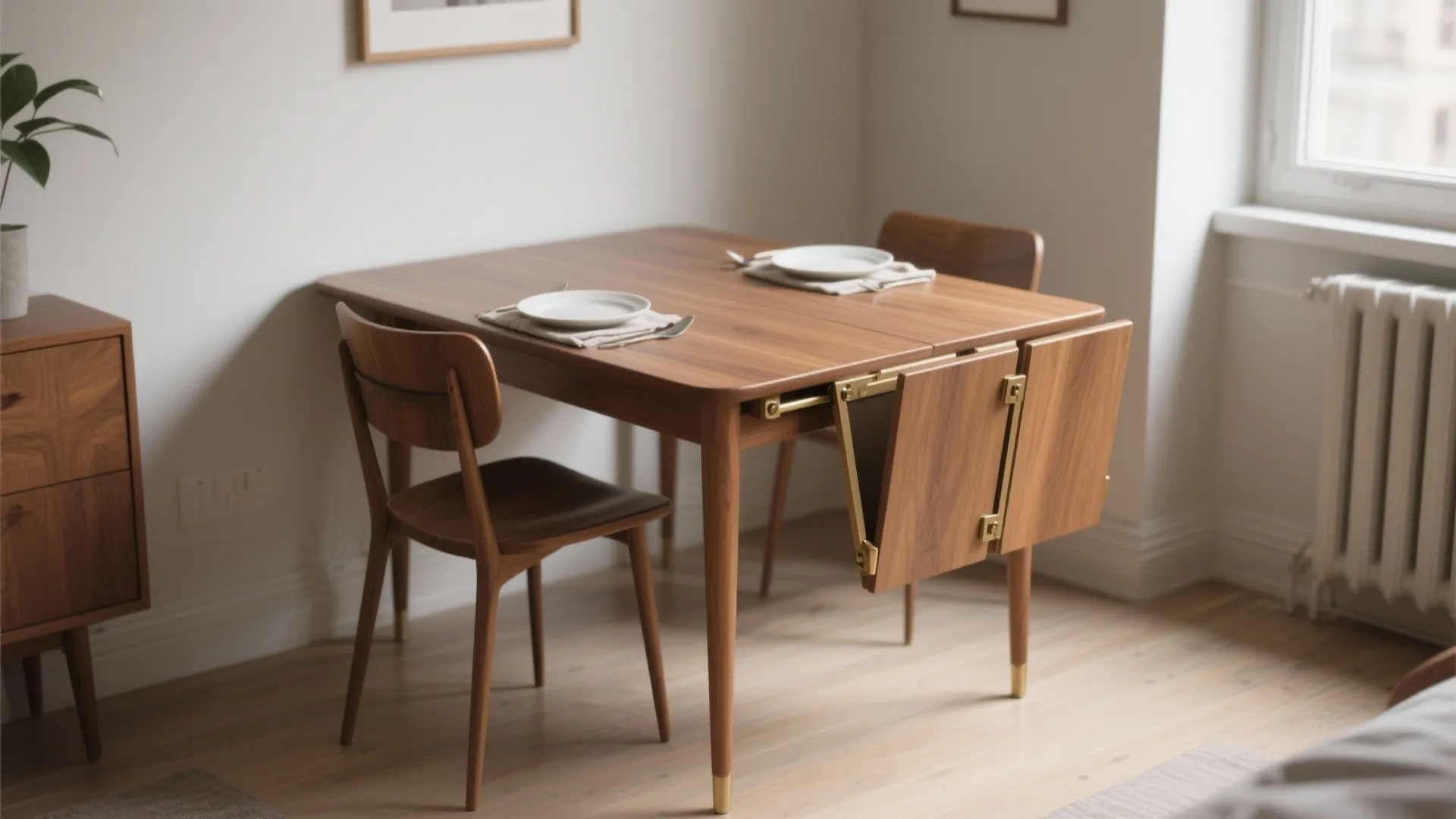 1. Drop-leaf or Gateleg Tables