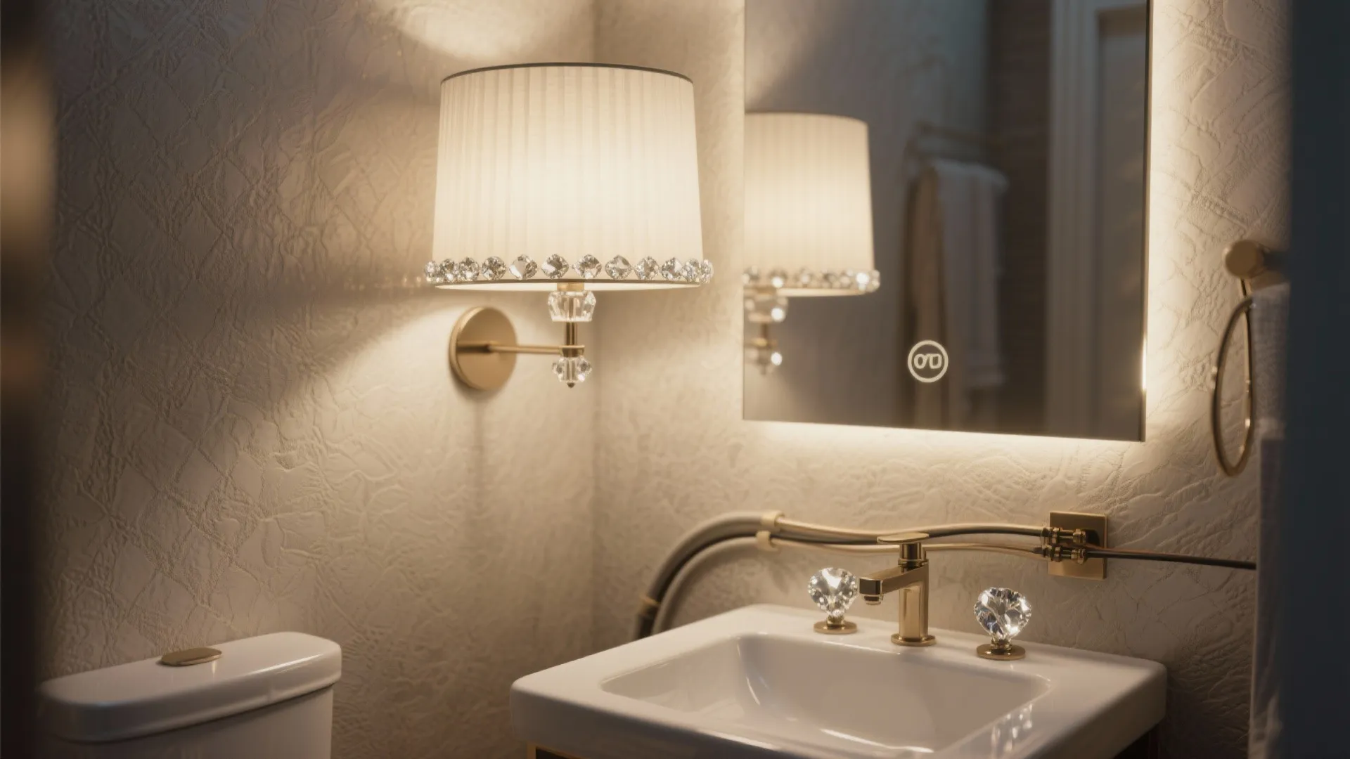 2. Drum shade with crystal accents