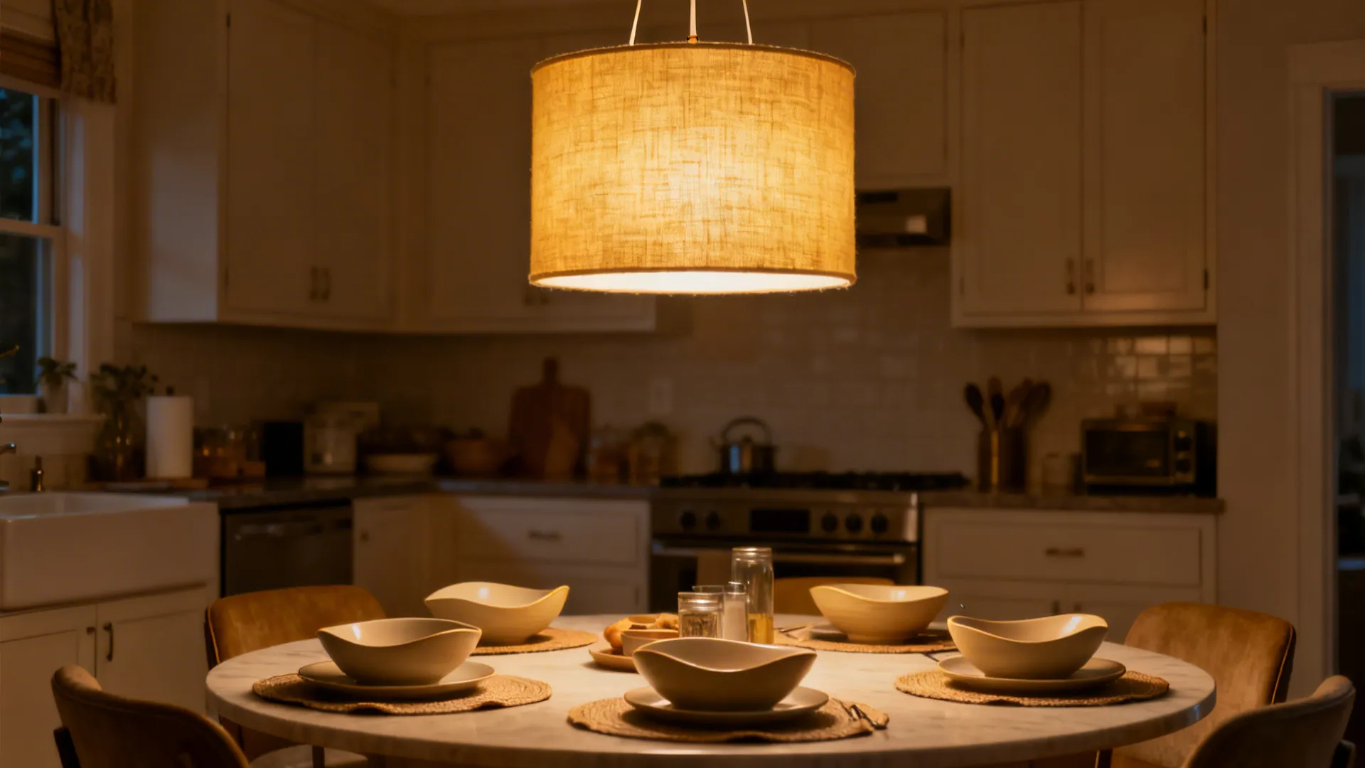 Statement Lighting and Tableware Rhythm