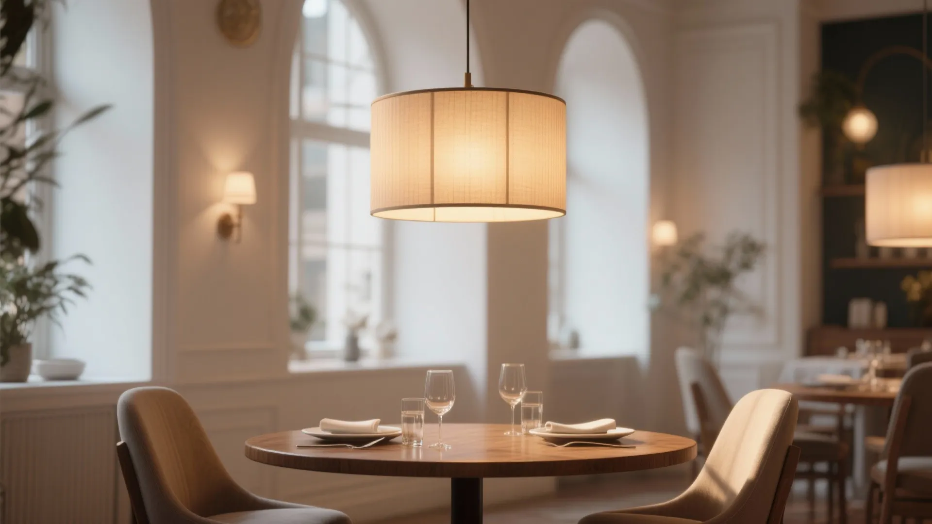 4. Statement drum shade for cozy ambiance