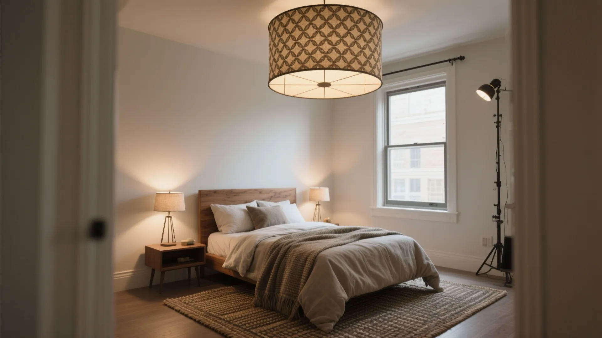 3. Decorative Drum Shades — texture and pattern