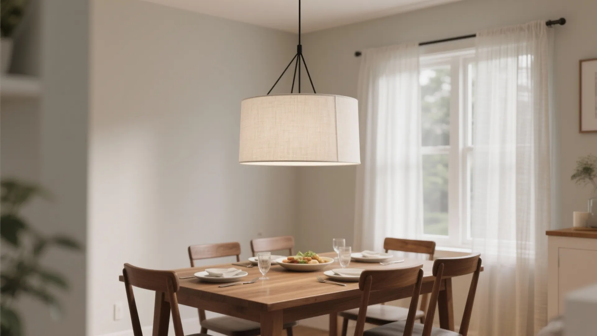 Minimalist Drum Shade, Warm Diffusion