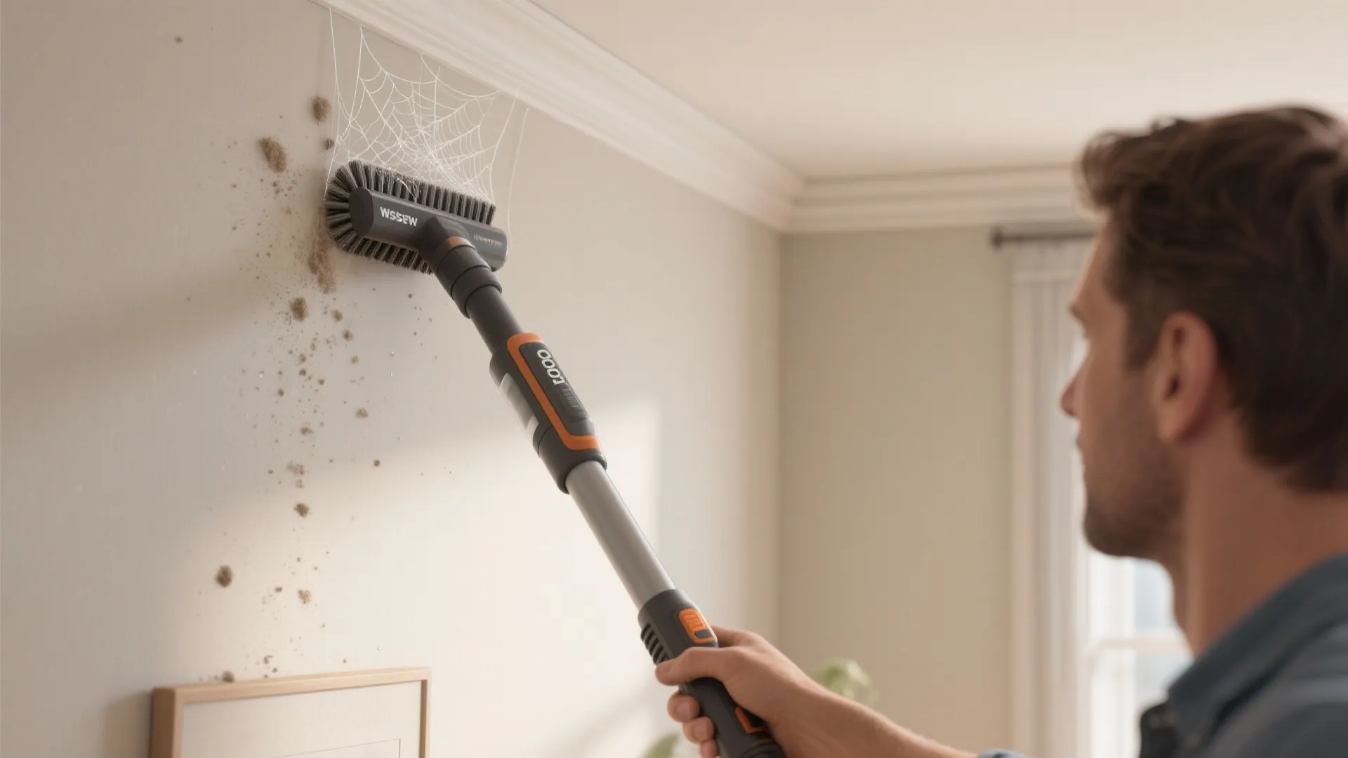 2. Dry-clean first: dusting and vacuuming