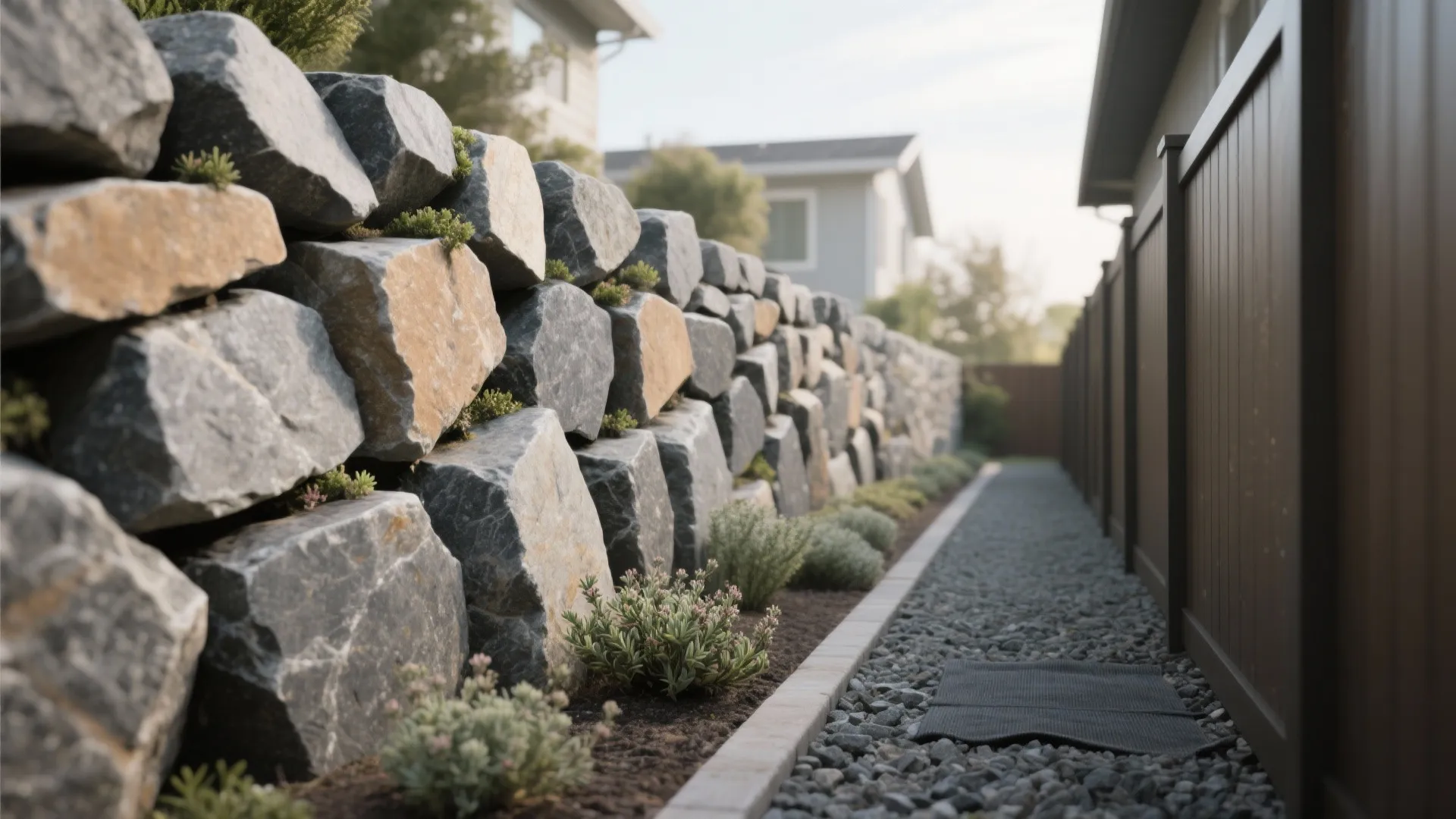 Dry-Stack Boulder Retaining Walls That Breathe