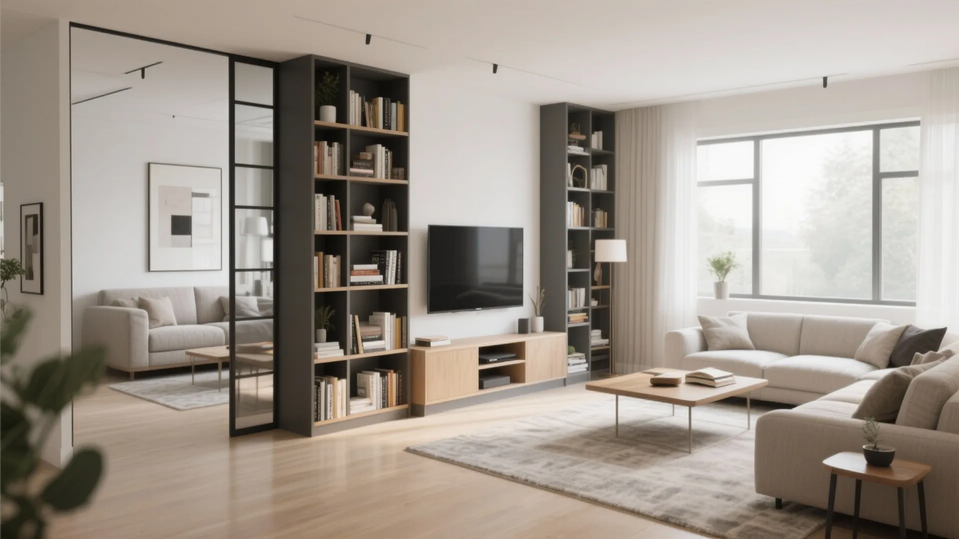 5. Dual-Area Layout with Divider